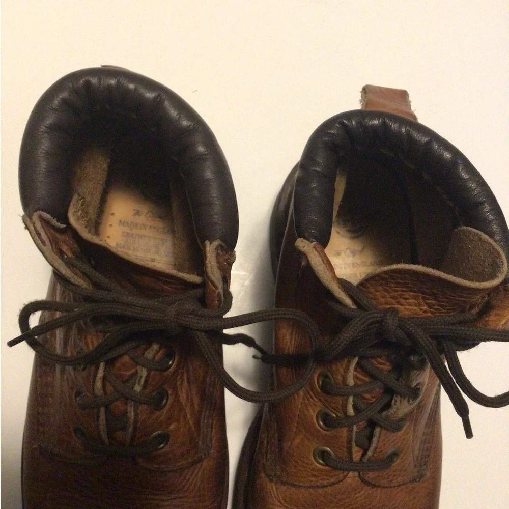 Dr Martens Brown Leather Lace Up Ankle Boots Mens Size 8‎